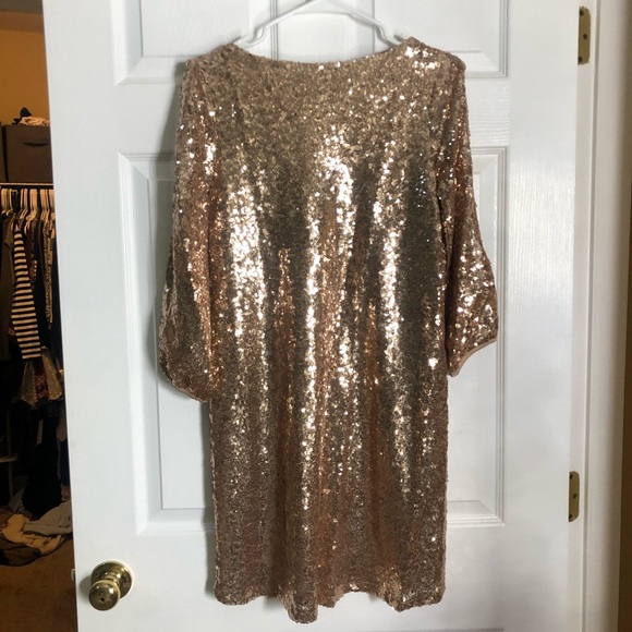 Lulus Gold Dress - Picture 2 of 4